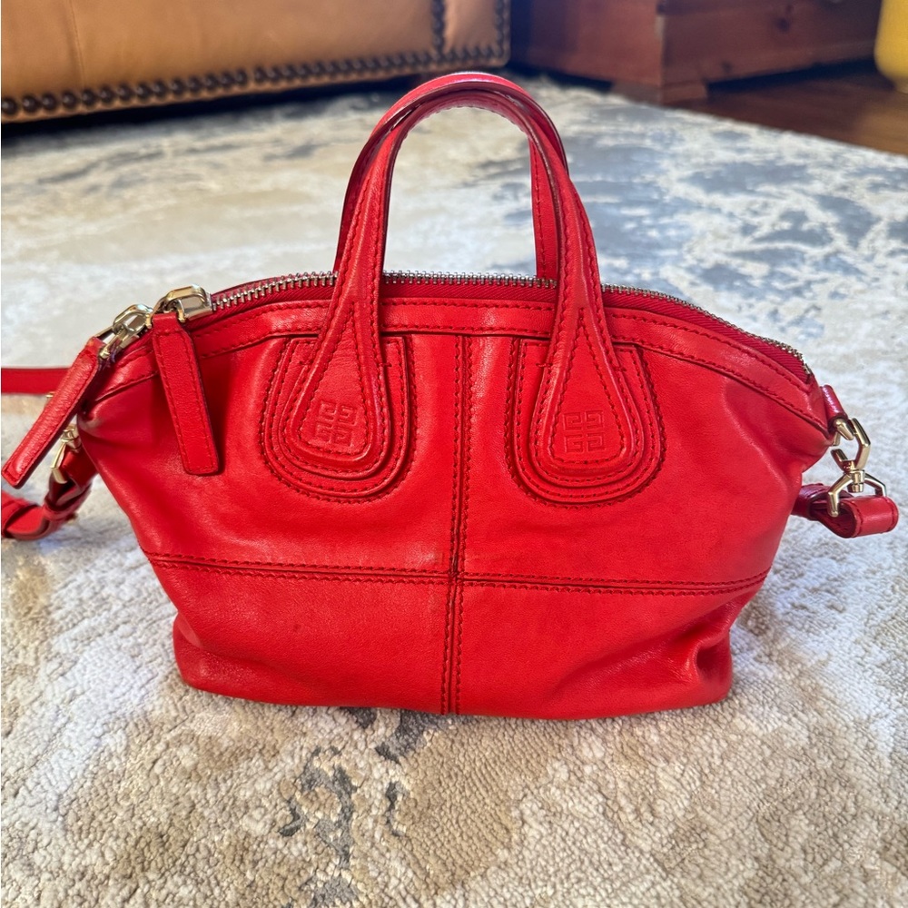 Givenchy Red Mini Nightingale Bag - Picture 3 of 10